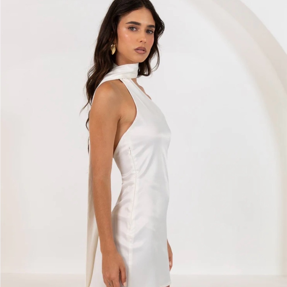 Peppermayo White One-Shoulder Mini Dress - Picture 2 of 3